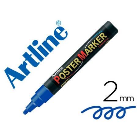 Rotulador Artline Poster Marker EPP-4 Punta Redonda Trazo 2mm Color Azul