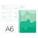 AGENDA ESCOLAR LIDERPAPEL 25-26 ESPIRAL MELTING VERDE SEMANA VISTA A6 BILINGÜE PAPEL FSC 80 GR