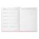 AGENDA ESCOLAR ANTARTIK 25-26 ENCUADERNADA GO! SIMIL PIEL FUCSIA SEMANA VISTA A5 BILINGÜE PAPEL FSC 80 GR