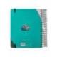 AGENDA ESCOLAR ANTARTIK 25-26 ESPIRAL FUN DAY TURQUESA DIA PAGINA A5 BILINGÜE PAPEL FSC 80 GR