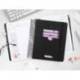 AGENDA ESCOLAR ANTARTIK 25-26 ESPIRAL NEON NEGRO DIA PAGINA A5 BILINGÜE PAPEL FSC 80 GR