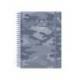 AGENDA ESCOLAR LIDERPAPEL 25-26 ESPIRAL PATTERNS MILITAR GRIS DIA PAGINA A5 BILINGÜE PAPEL FSC 80 GR