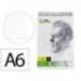 BLOC DIBUJO LIDERPAPEL ESBOZOS ESPIRAL DIN A6 105X148MM 100 HOJAS 90GR/M2 SIN RECUADRO