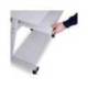 MESA ORDENADOR ROCADA RD-9100 SISTEMA BLOQUEO CON RUEDAS ESTRUCTURA METALICA CON BANDEJA TECLADO EXTRAIBLE
