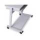 MESA ORDENADOR ROCADA RD-9100 SISTEMA BLOQUEO CON RUEDAS ESTRUCTURA METALICA CON BANDEJA TECLADO EXTRAIBLE