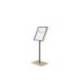 EXPOSITOR ROCADA DE SUELO SERIE NATURAL MAGNETICO ROTATIVO 360 ALTURA AJUSTABLE DIN A3