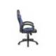 SILLA ROCADA GAMING CON BRAZOS FIJOS BASE NYLON CON RUEDAS BASCULANTE SIMILPIEL NEGRO/AZUL 480X490X1060-1160