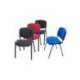 SILLA ROCADA CONFIDENTE ESTRUCTURA METALICA ASIENTO TELA IGNIFUGA BURDEOS 570X410X810 MM