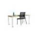 SILLA ROCADA CONFIDENTE BRAZOS FIJOS ESTRUCTURA METALICA ASIENTO TELA IGNIFUGA NEGRO RESPALDO MALLA