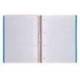 CUADERNO ESPIRAL LIDERPAPEL A4 MICRO THINK TAPA PLASTICO 140H 80 GR CUADRO 5MM 5 BANDAS 4 TALADROS 4