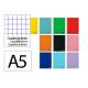 CUADERNO ESPIRAL LIDERPAPEL DIN A5 SMART TAPA BLANDA 80H 75GR HORIZONTAL 8MM CON MARGEN COLORES SURTIDOS