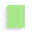 CUADERNO CARCHIVO INGENIOX FOAM A5 80H CUADRICULA VERDE PASTEL