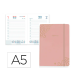 AGENDA ENCUADERNADA LIDERPAPEL EFIRA A5 2026 DIA PAGINA DESIGN 2 PAPEL 70 GR