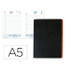 AGENDA ENCUADERNADA LIDERPAPEL SIFNOS A5 2026 NARANJA PAPEL 70 GR FSC