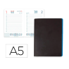 AGENDA ENCUADERNADA LIDERPAPEL SIFNOS A5 2026 DIA PAGINA AZUL PAPEL 70 GR FSC