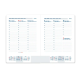 AGENDA ESPIRAL LIDERPAPEL CLASSIC A6 2026 SEMANA VISTA AZUL CLARO PAPEL 70 GR FSC
