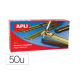 ENCUADERNADOR FASTENER DORADO APLI CAJA DE 50 UNIDADES