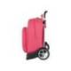 CARTERA ESCOLAR SAFTA CON CARRO BLACKFIT8 "FRESA" 320X150X420 MM
