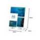 EXPOSITOR SOBREMESA ARCHIVO 2000 PETG FLEXIBLE EN FORMA DE L DIN A6 VERTICAL 45X105X150 MM