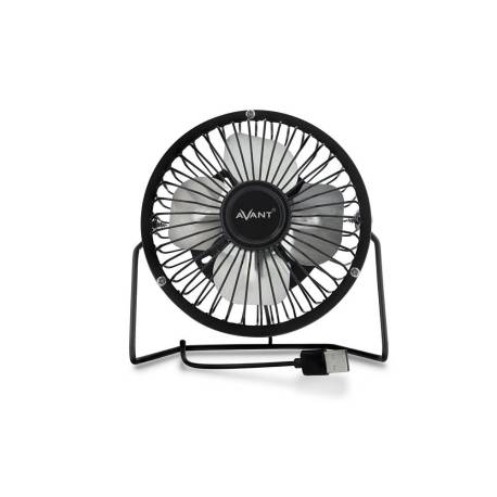 VENTILADOR SOBREMESA AVANT 3W DIAMETRO 100 MM ALIMENTACION USB LONGITUD CABLE 1 MT COLOR NEGRO