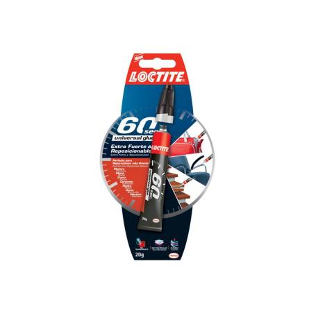 PEGAMENTO LOCTITE UNIVERSAL GLUE EXTRA FUERTE 60 SEGUNDOS 20 GR