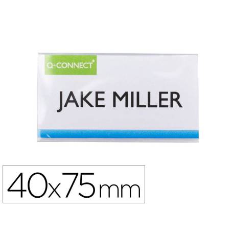 IDENTIFICADOR Q-CONNECT KF14137 CON CLIP MAGNETICO APERTURA SUPERIOR 40X75 MM