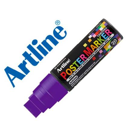 ROTULADOR ARTLINE POSTER MARKER EPP-20 PUNTA RECTANGULAR 20 MM COLOR VIOLETA