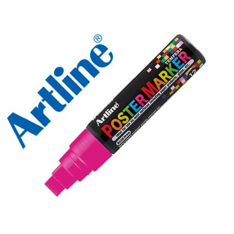 ROTULADOR ARTLINE POSTER MARKER EPP-12 PUNTA RECTANGULAR 12 MM COLOR ROSA FLUOR