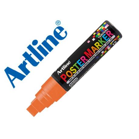ROTULADOR ARTLINE POSTER MARKER EPP-12 PUNTA RECTANGULAR 12 MM COLOR NARANJA FLUOR