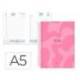 AGENDA ESPIRAL LIDERPAPEL SYROS 150X210 MM 2026 DIA PAGINA ROSA PAPEL 60 GR FSC