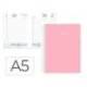 AGENDA ESPIRAL LIDERPAPEL GAZI A5 2026 DIA PAGINA ROSA PAPEL 70 GR FSC