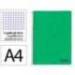 CUADERNO ESPIRAL LIDERPAPEL A4 WONDER TAPA PLASTICO 80H 90GR CUADRO 4MM CON MARGEN COLOR VERDE OSCURO