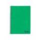 CUADERNO ESPIRAL LIDERPAPEL A4 WONDER TAPA PLASTICO 80H 90GR CUADRO 4MM CON MARGEN COLOR VERDE OSCURO