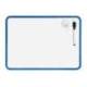PIZARRA BLANCA LIDERPAPEL 21X30 CM MAGNETICA DOBLE CARA LISA CON ROTULADOR IMAN Y BORRADOR