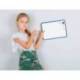 PIZARRA BLANCA LIDERPAPEL 21X30 CM MAGNETICA DOBLE CARA LISA CON ROTULADOR IMAN Y BORRADOR