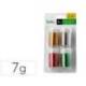 PURPURINA LIDERPAPEL BIODEGRADABLE FANTASIA BOTE DE 7 GR COLORES METALICOS SURTIDOS BLISTER DE 4