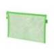 BOLSA ZIPPER BAG LIDERPAPEL POLIESTER TRANSPIRABLE MULTIUSOS DIN A5 VERDE PASTEL