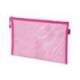 BOLSA ZIPPER BAG LIDERPAPEL POLIESTER TRANSPIRABLE MULTIUSOS DIN A5 ROSA