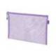 BOLSA ZIPPER BAG LIDERPAPEL POLIESTER TRANSPIRABLE MULTIUSOS DIN A5 MORADO PASTEL