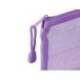 BOLSA ZIPPER BAG LIDERPAPEL POLIESTER TRANSPIRABLE MULTIUSOS DIN A5 MORADO PASTEL