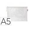 BOLSA ZIPPER BAG LIDERPAPEL POLIESTER TRANSPIRABLE MULTIUSOS DIN A5 BLANCO