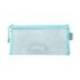 BOLSA ZIPPER BAG LIDERPAPEL POLIESTER TRANSPIRABLE MULTIUSOS TICKET 230X115 MM AZUL PASTEL