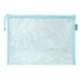 BOLSA ZIPPER BAG LIDERPAPEL POLIESTER TRANSPIRABLE MULTIUSOS DIN A4 AZUL PASTEL