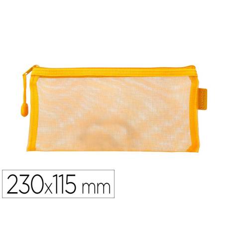 BOLSA ZIPPER BAG LIDERPAPEL POLIESTER TRANSPIRABLE MULTIUSOS TICKET 230X115 MM AMARILLO