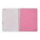 AGENDA ESCOLAR LIDERPAPEL 25-26 ESPIRAL PATTERNS RAYOS ROSA SEMANA VISTA A6 BILINGÜE PAPEL FSC 80 GR