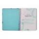 AGENDA ESCOLAR LIDERPAPEL 25-26 ESPIRAL PATTERNS RAYOS AZUL SEMANA VISTA A6 BILINGÜE PAPEL FSC 80 GR