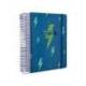 AGENDA ESCOLAR LIDERPAPEL 25-26 ESPIRAL PATTERNS RAYOS AZUL DIA PAGINA A5 BILINGÜE PAPEL FSC 80 GR