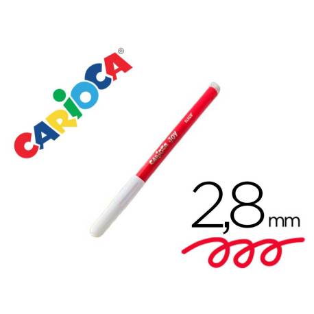 ROTULADOR CARIOCA JOY ROJO CAJA DE 24 UNIDADES