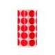 GOMETS LIDERPAPEL AUTOADHESIVO S CIRCULOS 20 MM ROJO ROLLO DE 2000 UNIDADES EN CAJA DE CARTON