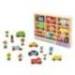 JUEGO INFANTIL IMAGINOVO MADERA VEHICULOS Y SEÑALES DE TRAFICO +3 AÑOS 16 PIEZAS 30X22X4CM